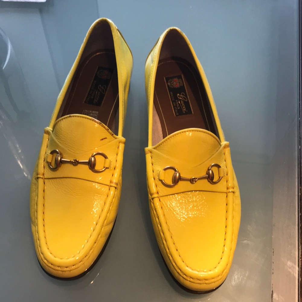 Gucci woman’s Lowther flat yellow size 40